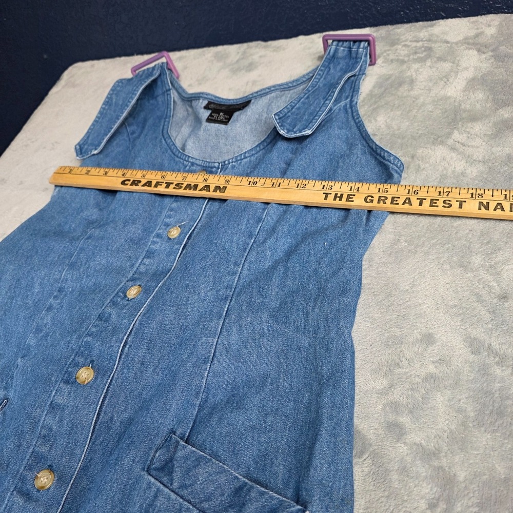 Vintage MIZZ LIZZ Women's Denim Jumper/Maxi Dress- Sz Med. - Picture 2 of 4